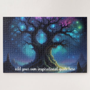Aangepaste Inspirerende Citaat Fantasie Boom van L Legpuzzel