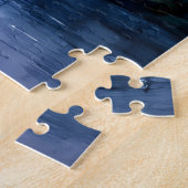 Aangepaste Inspirerende Citaat Maanverlichte Bergm Legpuzzel (Zijkant)
