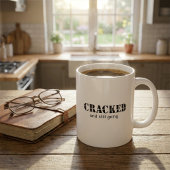 Aangepaste Inspirerende Gebarsten Tekst  Koffiemok