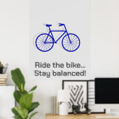 Aangepaste Inspirerende Levenslessen, Fiets Lijn K Poster (Thuiskantoor)