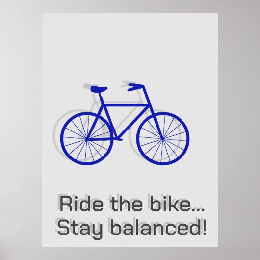 Aangepaste Inspirerende Levenslessen, Fiets Lijn K Poster (Voorkant)