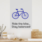 Aangepaste Inspirerende Levenslessen, Fiets Lijn K Poster (Keuken)