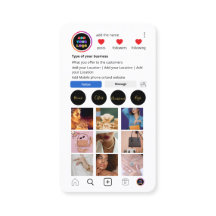 Aangepaste Instagram-bedrijfskaart | sociale media