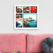 Aangepaste Instagram Foto Collage Wrapped Canvas A Afdruk (Insitu (Woonkamer))