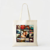 Aangepaste Instagram fotocollage gepersonaliseerd  Tote Bag (Voorkant)