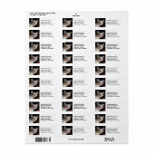 Aangepaste Instagram fotosjabloon Etiket (Full Sheet)