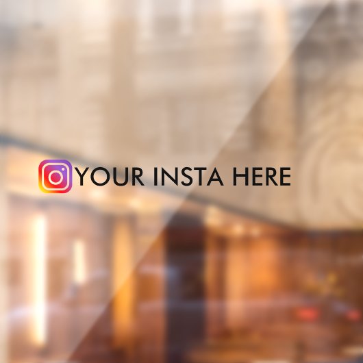 Aangepaste Instagram-gebruikersnaam raamsticker vo (Vel 2)
