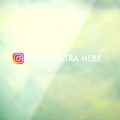 Aangepaste Instagram-gebruikersnaam raamsticker vo (Vel 3)