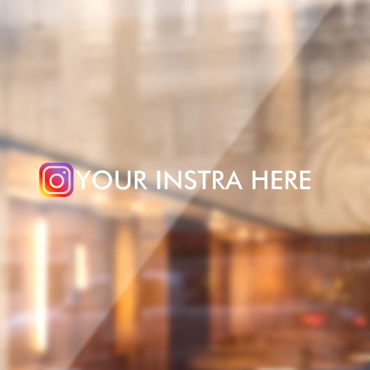 Aangepaste Instagram-gebruikersnaam raamsticker vo (Vel 2)