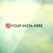Aangepaste Instagram Gebruikersnaam venster auto d Raamsticker (Vel 3)