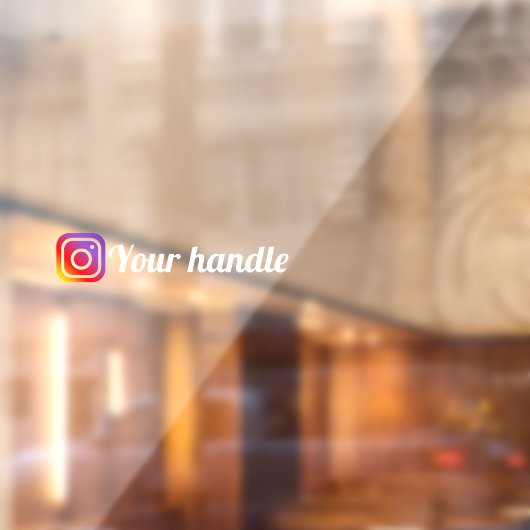 Aangepaste Instagram Logo handgreep venster auto s Raamsticker (Vel 2)