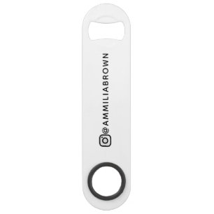 Aangepaste Instagram naam   Gepersonaliseerde soci Speed Flessenopener