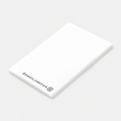 Aangepaste Instagram naam | Gepersonaliseerde Stic Post-it® Notes (Schuin)