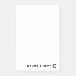 Aangepaste Instagram naam | Gepersonaliseerde Stic Post-it® Notes