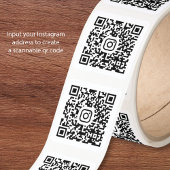 Aangepaste Instagram QR-code Vierkante Sticker