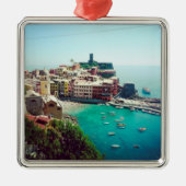 Aangepaste Instagram Reisfoto Keepsake Metalen Ornament (Voorkant)