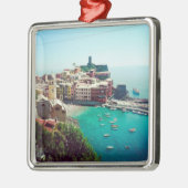 Aangepaste Instagram Reisfoto Keepsake Metalen Ornament (Links)