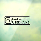 aangepaste instagram social media auto raam sticke raamsticker (Vel 3)