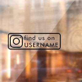 aangepaste instagram social media auto raam sticke raamsticker