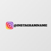 Aangepaste Instagram Social Media autoraam sticker (Vel)