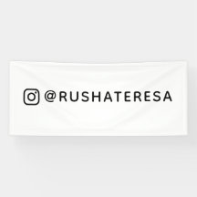 Aangepaste Instagram Social Media Branding Banner
