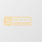 aangepaste instagram social media sticker voor aut (Vel)