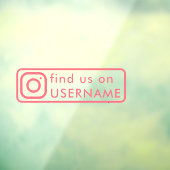 Aangepaste Instagram sociale media auto venster st Raamsticker (Vel 3)