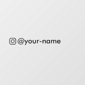 Aangepaste Instagram sticker voor auto venster sti (Vel)