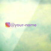 Aangepaste Instagram sticker voor auto venster sti (Vel 3)