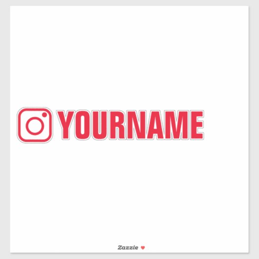 Aangepaste Instagram teken vinyl auto sticker met  (Vel)