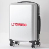 Aangepaste Instagram teken vinyl auto sticker met  (Koffer)