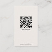 Aangepaste Instagram Visitekaartjes QRCode Sjabloo (Achterkant)