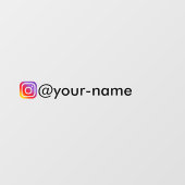 Aangepaste Instagram Window sticker voor Bedrijven (Vel)