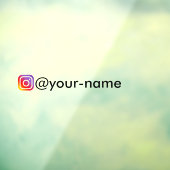 Aangepaste Instagram Window sticker voor Bedrijven (Vel 3)