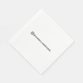 Aangepaste Instagramnaam | Persoonlijke feestservi Servet (Hoek)