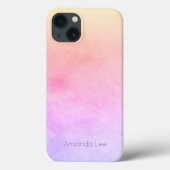 Aangepaste intensiteit Frosty Rainbow Blend Ombre Case-Mate iPhone Case (Achterkant)