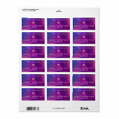 Aangepaste intentie kaars Sticker labels (Full Sheet)