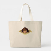 AANGEPASTE INTIËLE HAND MET ANGEL-Canvas tas (Achterkant)