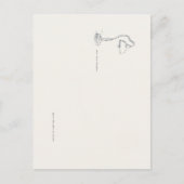 Aangepaste introvert minimale lijn kunstcorrespond briefkaart (Voorkant)