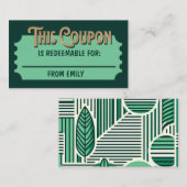 Aangepaste inwisselbare ticket cadeau idee coupon  informatiekaartje (Voorkant / Achterkant)