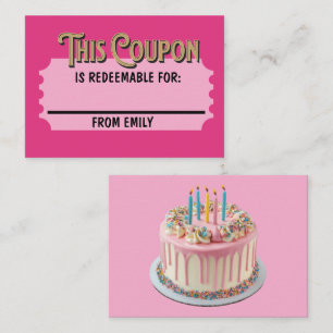 Aangepaste Inwisselbare Ticket Cadeaubon Feest Cou Notitiekaartje