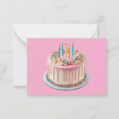 Aangepaste Inwisselbare Ticket Cadeaubon Feestelij Notitiekaartje (Achterkant)