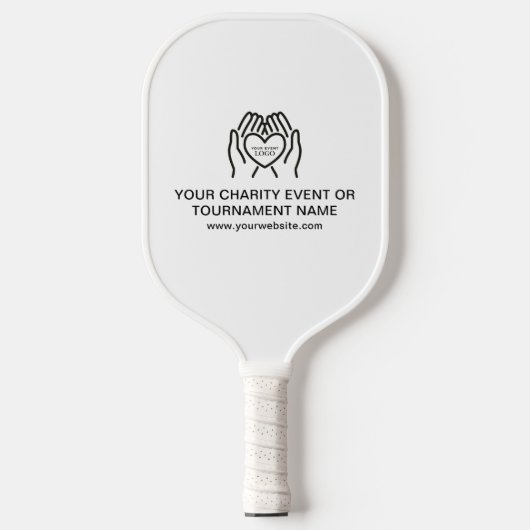 Aangepaste inzamelingsactie Logo, QR-code, liefdad Pickleball Paddle (Voorkant)
