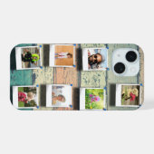 Aangepaste iPhone 15 7 foto collage Case (Achterkant horizontaal)
