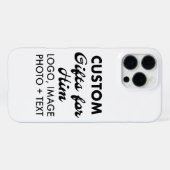 Aangepaste iPhone 16 Pro Max Slim Case Hoesje (Achterkant horizontaal)