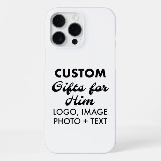 Aangepaste iPhone 16 Pro Max Slim Case Hoesje (Achterkant)