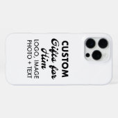 Aangepaste iPhone 16 Pro Max Slim Case Hoesje (Achterkant horizontaal)