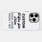Aangepaste iPhone 16 Pro Max stevige hoes Hoesje (Achterkant horizontaal)