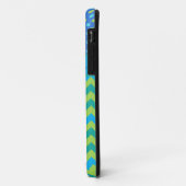 Aangepaste iPhone 5/5s Hoesje: Polka Dots en Chevr Case-Mate iPhone Case (Achterkant/links)