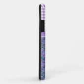 Aangepaste iPhone 5/5s Hoesje, viooltjes en check  Case-Mate iPhone Case (Achterkant/rechts)